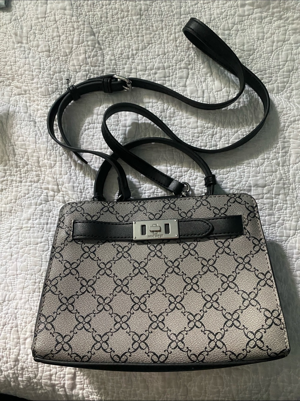 Nine West Crossbody Bag in Black and Gray